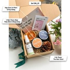 Set Quà Tặng Noel Giáng Sinh, Sinh Nhật Bạn Nữ, Bạn Trai Nến Thơm DAY & NIGHT Heny Garden