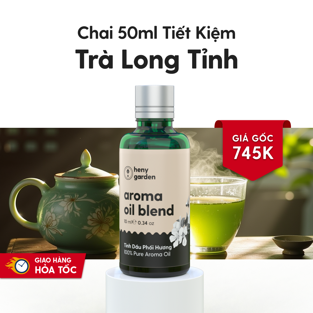 Tinh Dầu Thơm Phòng Phối Hương Trà Long Tỉnh (Longjing Tea) Xông Phòng HENY GARDEN