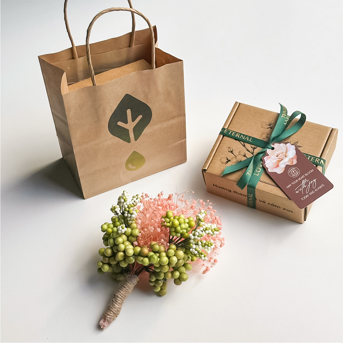 Nến Thơm Hoa Cúc Quà Doanh Nghiệp - Quà Đáp Lễ Cưới Set 50-100 Phần Heny Garden