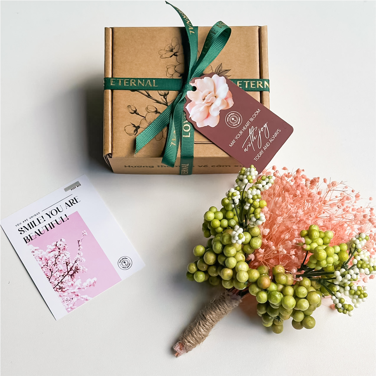 Nến Thơm Hoa Cúc Quà Doanh Nghiệp - Quà Đáp Lễ Cưới Set 50-100 Phần Heny Garden