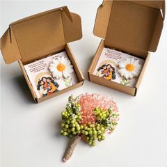 Nến Thơm Hoa Cúc Quà Doanh Nghiệp - Quà Đáp Lễ Cưới Set 50-100 Phần Heny Garden