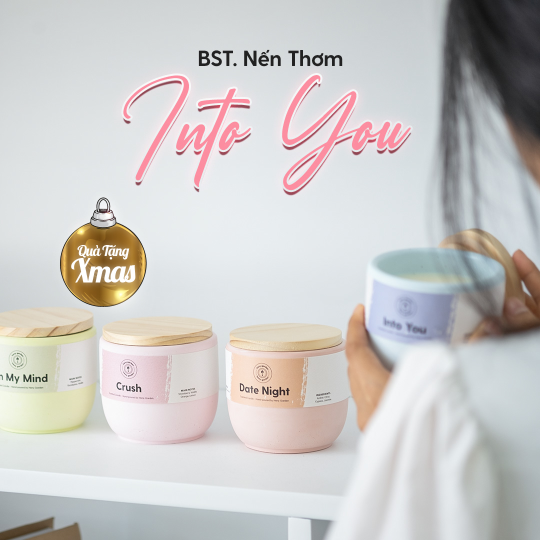 Nến Thơm Cao Cấp BST INTO YOU Size M 200Gr Heny Garden