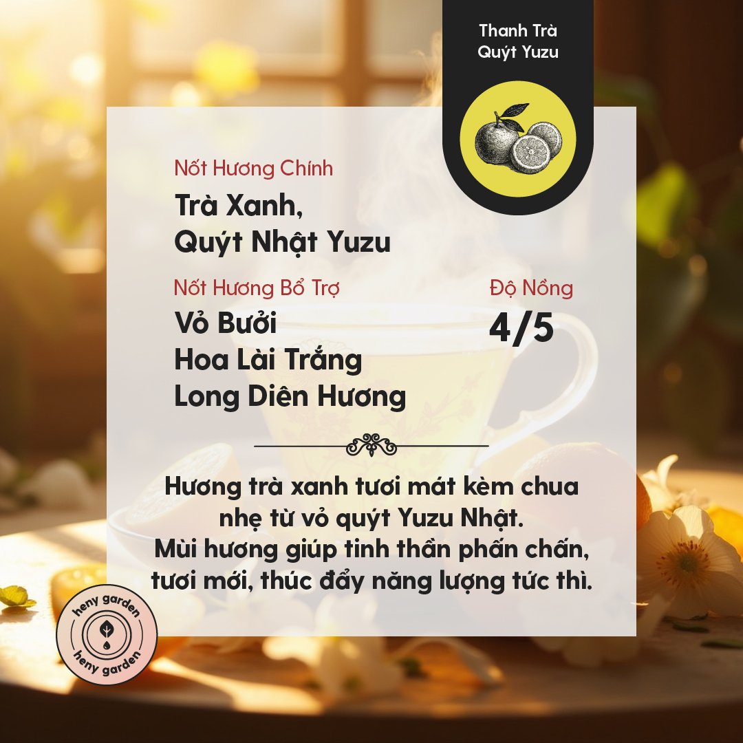 Tinh Dầu Thơm Phòng Phối Hương 27 MÙI HENY GARDEN
