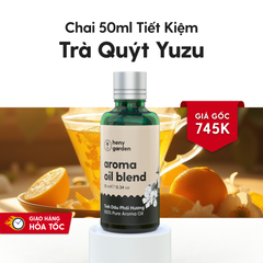Tinh Dầu Thơm Phòng Phối Hương Trà Quýt Yuzu (Yuzu Tea) Xông Phòng HENY GARDEN
