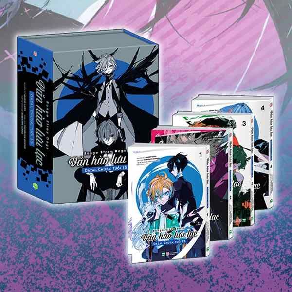  Bộ Boxset Manga 4 Cuốn: Bungo Stray Dogs - Văn Hào Lưu Lạc - Dazai, Chuya, Tuổi 15 (Hộp 4 Tập) 