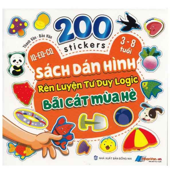 200 Stickers - 3-8 Tuổi - Sách Dán Hình Rèn Luyện Tư Duy Logic - Bãi Cát Mùa Hè