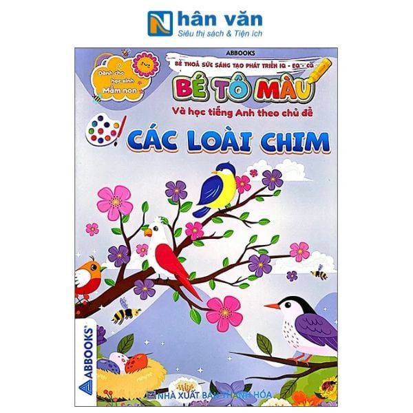 Bé Tô Màu Và Học Tiếng Anh Theo Chủ Đề - Các Loài Chim - nhanvan.vn