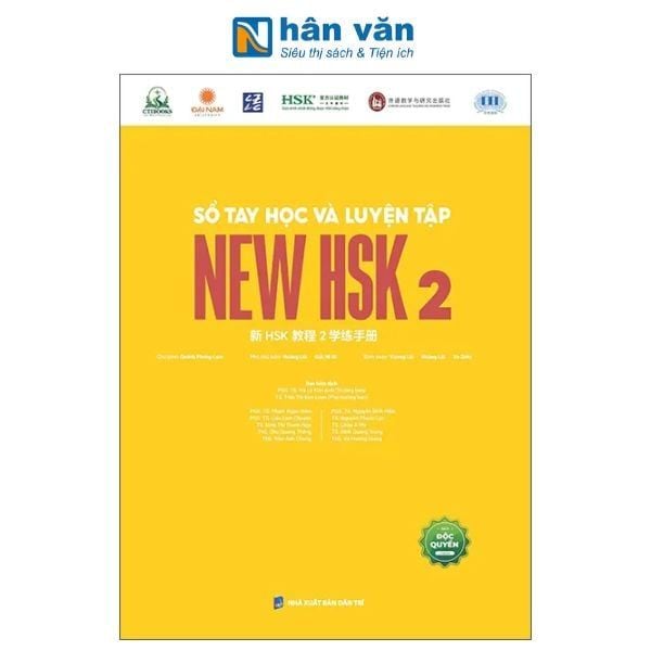 Sổ Tay Học Và Luyện Tập New HSK 2 - Chìa Khóa Vàng Chinh Phục Kỳ Thi HSK 3.0 - nhanvan.vn