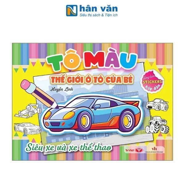 Tô Màu Thế Giới Ô Tô Của Bé - Siêu Xe Và Xe Thể Thao - nhanvan.vn