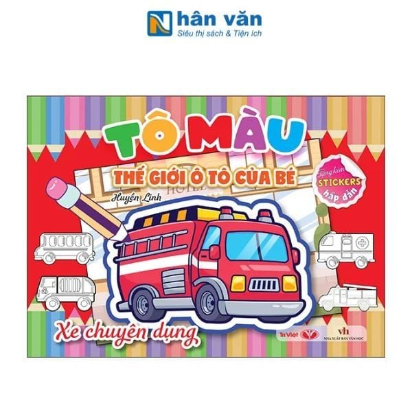 Tô Màu Thế Giới Ô Tô Của Bé - Xe Chuyên Dụng - nhanvan.vn