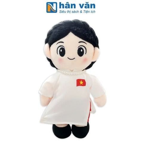 Gấu Bông A80 Hậu Phương - Áo Dài Trắng - nhanvan.vn
