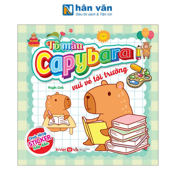 Tô Màu Capybara - Vui Vẻ Tới Trường - nhanvan.vn