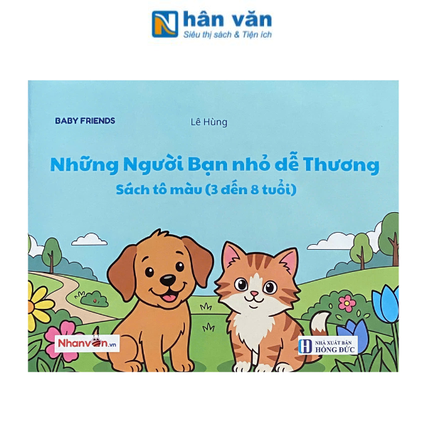 Baby Friends - Những Người Bạn Nhỏ Dễ Thương - Sách Tô Màu (3-8 Tuổi) - nhanvan.vn