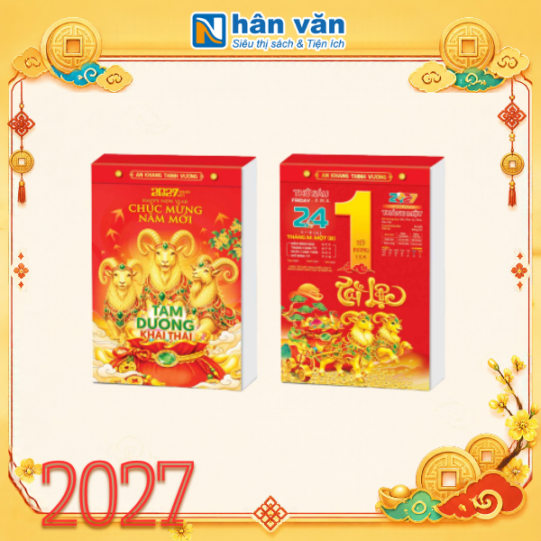 Lịch bloc Đại - Hoa Niên - 2027 (14.5×20.5cm) - nhanvan.vn