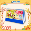  Lịch Để Bàn - Sắc Hoa Bốn Mùa - Văn Khoa 