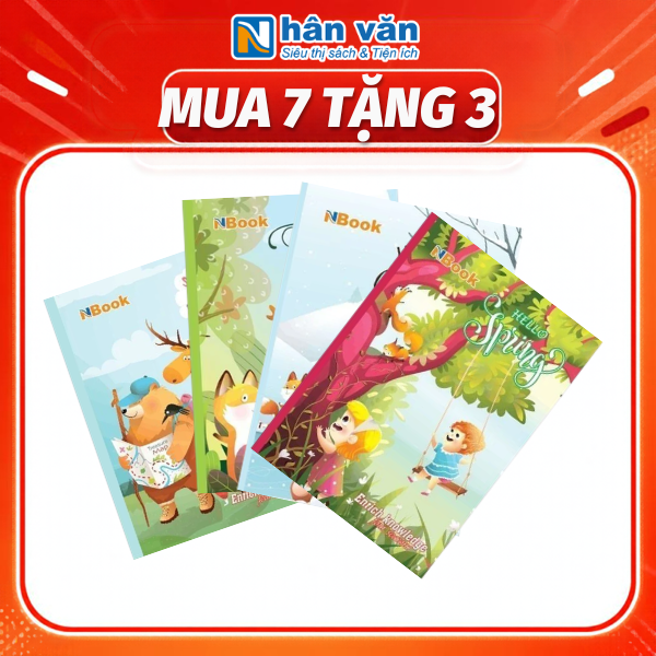  Tập Học Sinh Nhân Văn - 4 Ô Ly Vuông - 96 Trang 70gsm - NVBOOK 