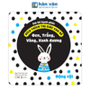  Em Bé Hạnh Phúc - Kích Thích Thị Giác Cho Bé - Đen, Trắng, Vàng, Xanh Dương - Động Vật - Bìa Cứng 