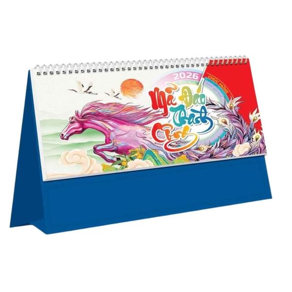 Lịch Bàn - Khổ Ngang - Thư Pháp - nhanvan.vn