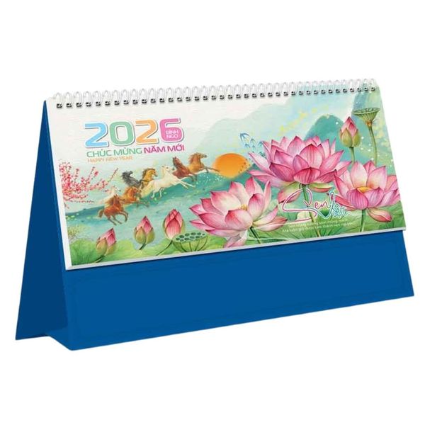 Lịch Bàn - Khổ Ngang - Sen Việt - nhanvan.vn