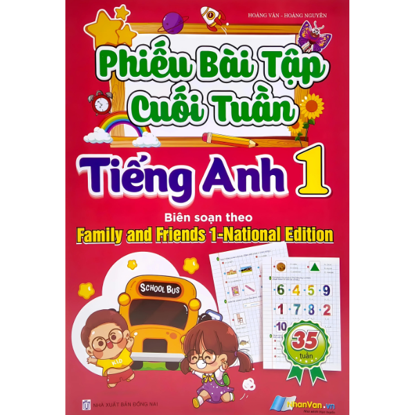  Phiếu Bài Tập Cuối Tuần Tiếng Anh 1 - Biên Soạn Theo Family And Friends 1 - National Edition 