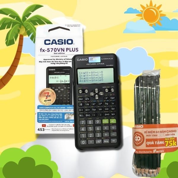 Máy Tính Học Sinh Casio FX-570VN PLUS New