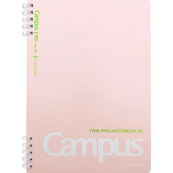 Sổ Lò Xò A5 KUSUMI Màu Hồng - 160 Trang - nhanvan.vn