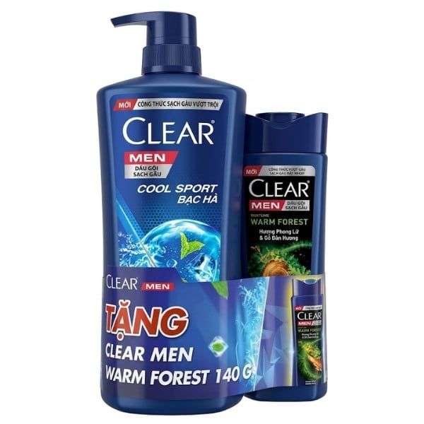 Dầu Gội Sạch Gàu Dành Cho Nam Clear Men Cool Sport Bạc Hà Chai 630G - nhanvan.vn