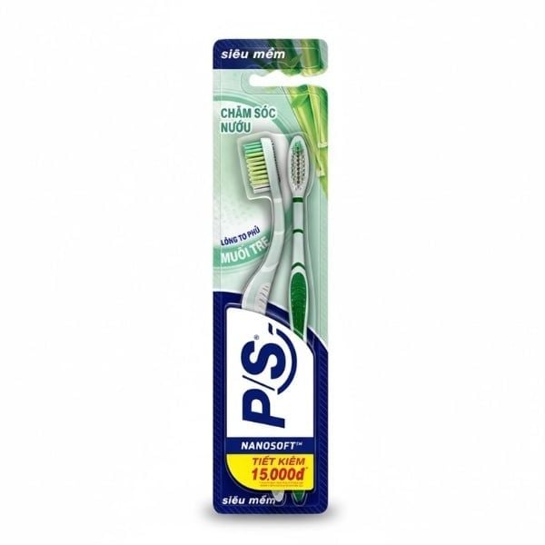 Bàn Chải Đánh Răng P/S Muối Tre Chăm Sóc Nướu Bộ 2 Cái - nhanvan.vn