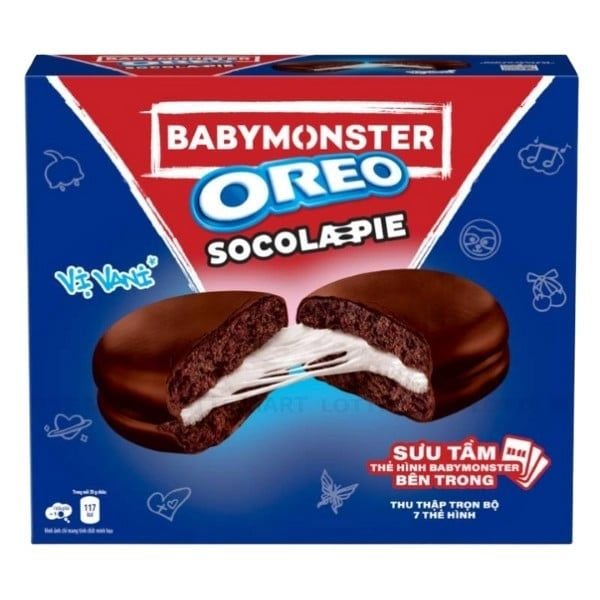 Bánh Oreo Socola Pie Vị Nguyên Bản Hộp 336G
