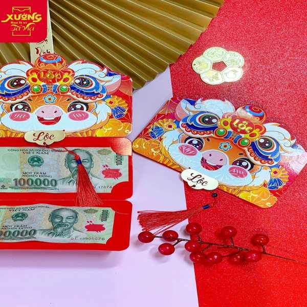  Bao Lì Xì Tết 2 Ngăn 