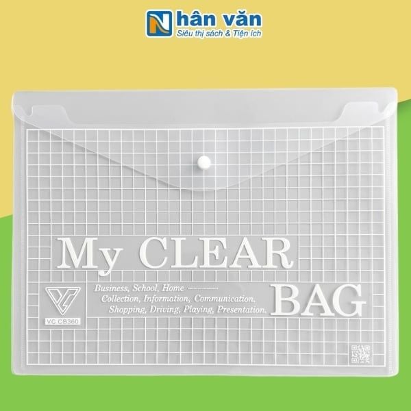Bìa Nút A4 My Clear Bag - nhanvan.vn