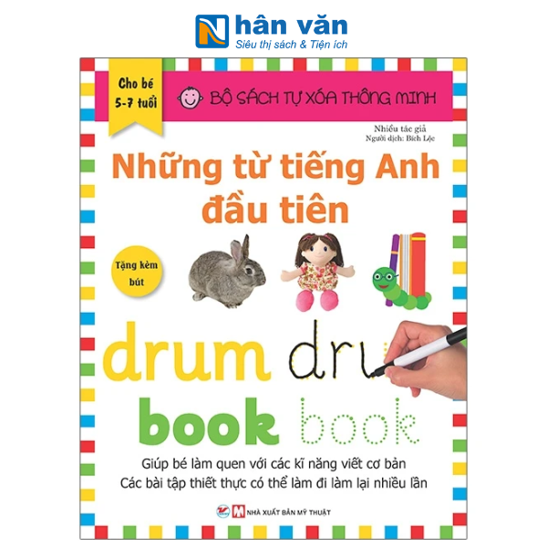 Bộ sách tự xóa thông minh - Những từ tiếng anh đầu tiên - nhanvan.vn