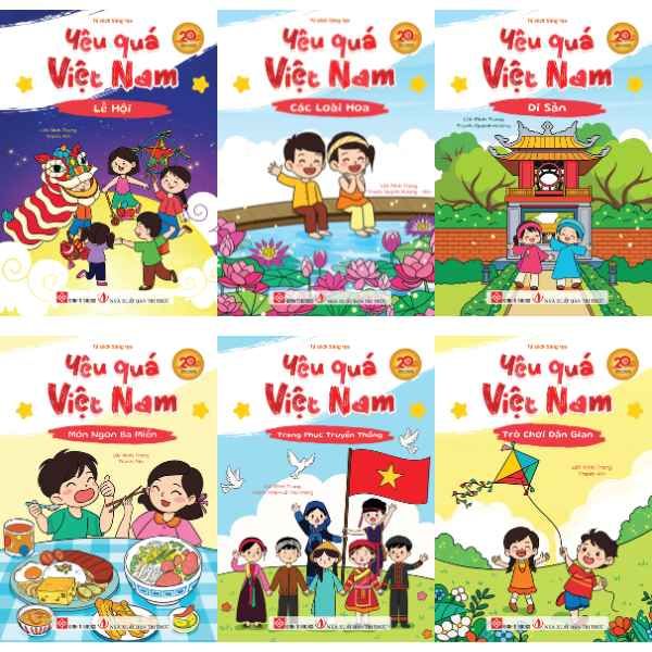  Bộ Sách Yêu Quá Việt Nam - Bộ 6 Cuốn Kèm Túi Đựng 