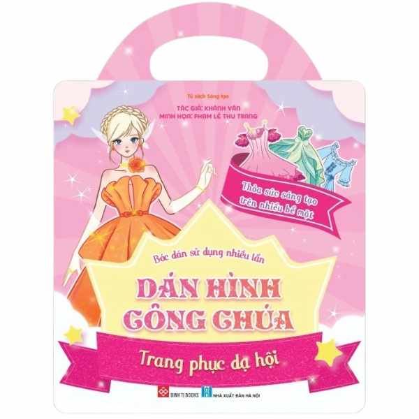Bóc Dán Sử Dụng Nhiều Lần - Dán Hình Công Chúa - Trang Phục Dạ Hội - nhanvan.vn