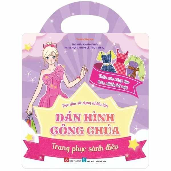 Bóc Dán Sử Dụng Nhiều Lần - Dán Hình Công Chúa - Trang Phục Sành Điệu - nhanvan.vn