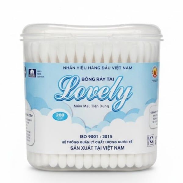 Bông Ráy Tai Lovely - Hộp 220 Cây - nhanvan.vn