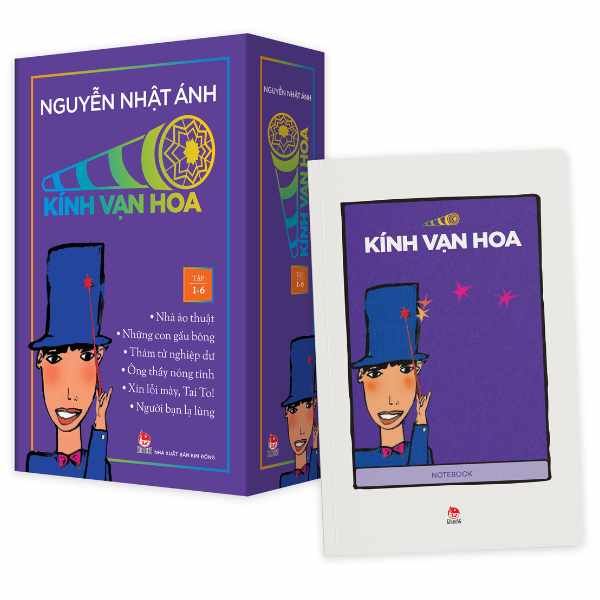 Boxset 1 Kính Vạn Hoa - Bộ Kỉ Niệm 30 Năm: Tập 1 - 6 (Hộp 6 Tập) - Tặng Kèm Sổ Tay Kính Vạn Hoa - nhanvan.vn