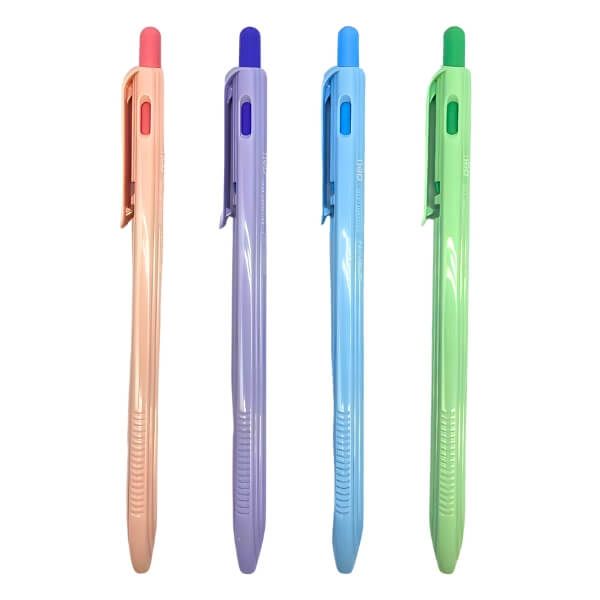  Bút Bi Đầu Bấm 0.7mm - Deli - Màu Đỏ - EQ107C-RD 