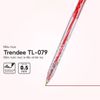  Bút Bi Thiên Long 0.5 mm TL-079 - Màu Đỏ 