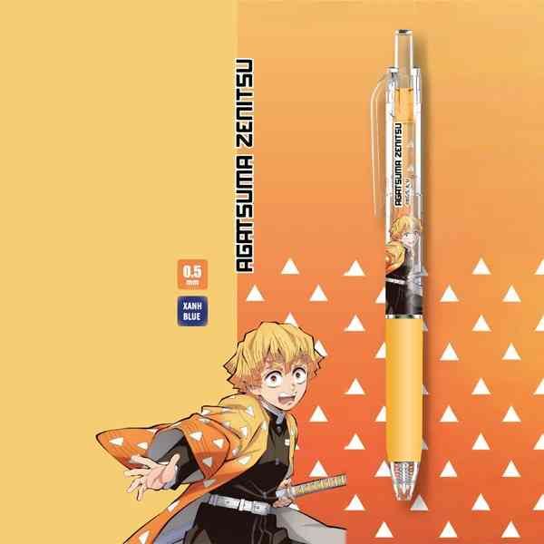  Bút Gel Quick Dry 0.5 mm - Thanh Gươm Diệt Quỷ - Thiên Long GEL-057/DS - Mực Xanh - Agatsuma Zenitsu 