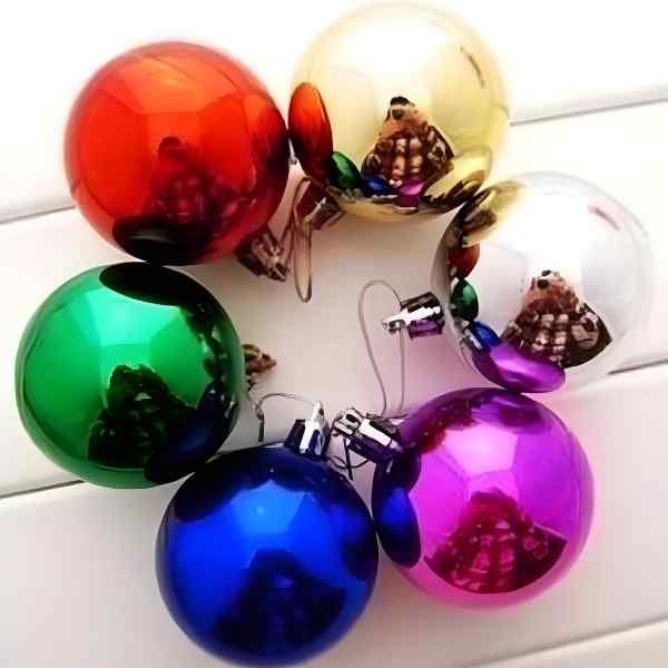 Châu Bóng 6cm Trang Trí Noel - nhanvan.vn