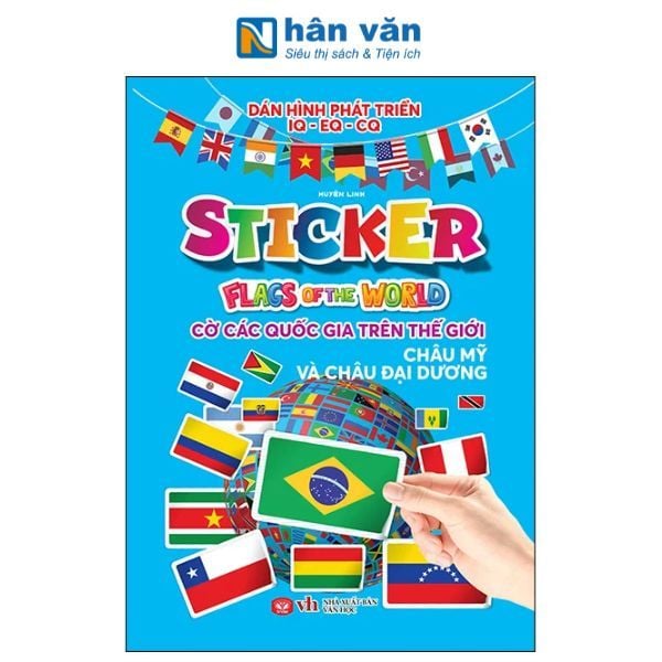  Sticker Flag Of The World - Cờ Các Quốc Gia Trên Thế Giới - Châu Mỹ Và Châu Đại Dương 