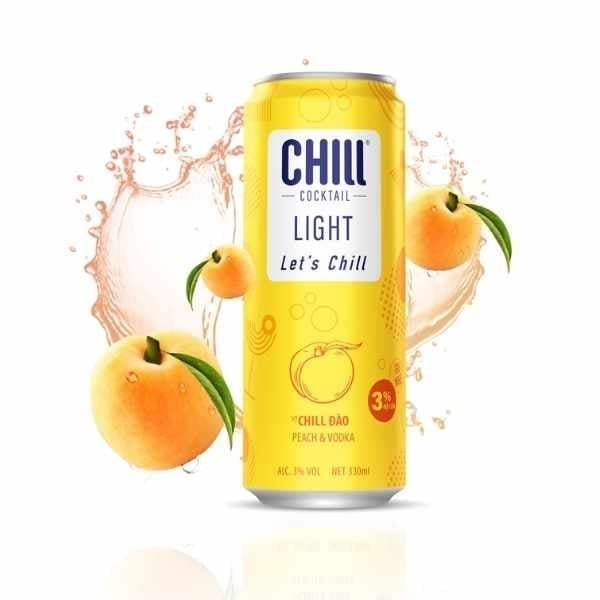 Chill Light Peach & Vodka 330ml - nhanvan.vn