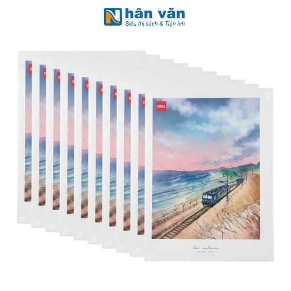 Combo 10 Cuốn Tập Học Sinh - 4 Ô Ly Ngang - 96 Trang 80gsm - Deli CNB553-96 - nhanvan.vn