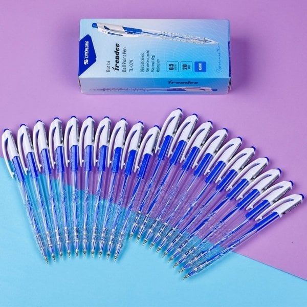 Combo 20 Bút Bi Thiên Long 0.5 mm TL-079 - Màu Xanh - nhanvan.vn