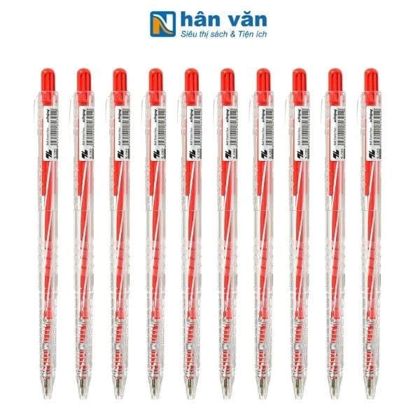 Combo 10  Bút Bi Thiên Long TL-089 - Mực Đỏ - nhanvan.vn