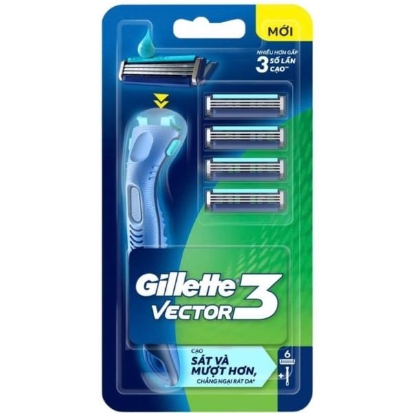 Dao Cạo Râu GILLETTE VECTOR 3 - nhanvan.vn