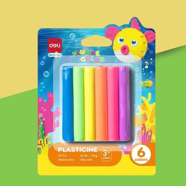  Đất Nặn - Deli - 6 Màu - EH713 