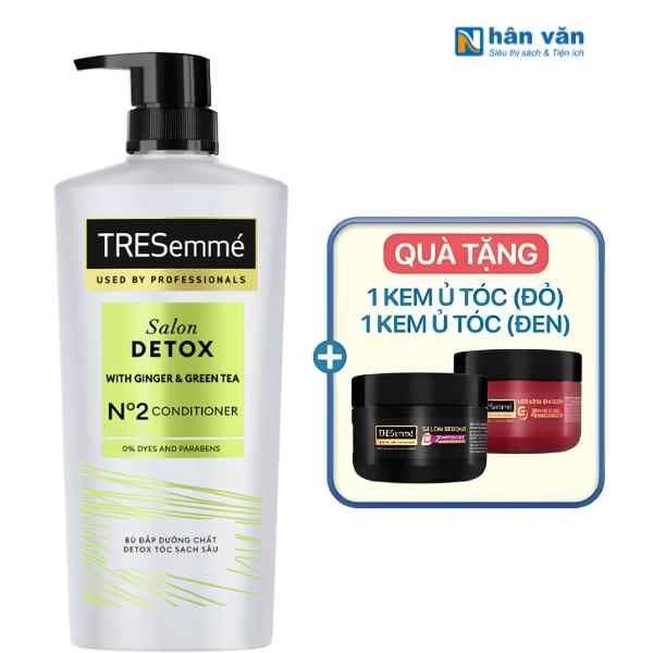 Dầu Xả TRESemmé Detox Tóc Chắc Khỏe 620g - Tặng Kèm 2 Kem Ủ Tóc - nhanvan.vn