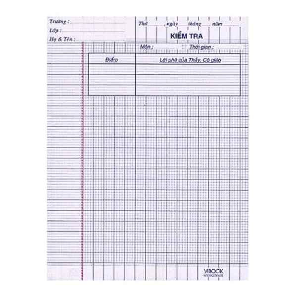  Giấy Kiểm Tra Vibook (20 Tờ) 